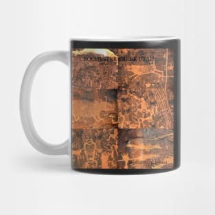 Rochester Creek Utah petroglyph site Mug